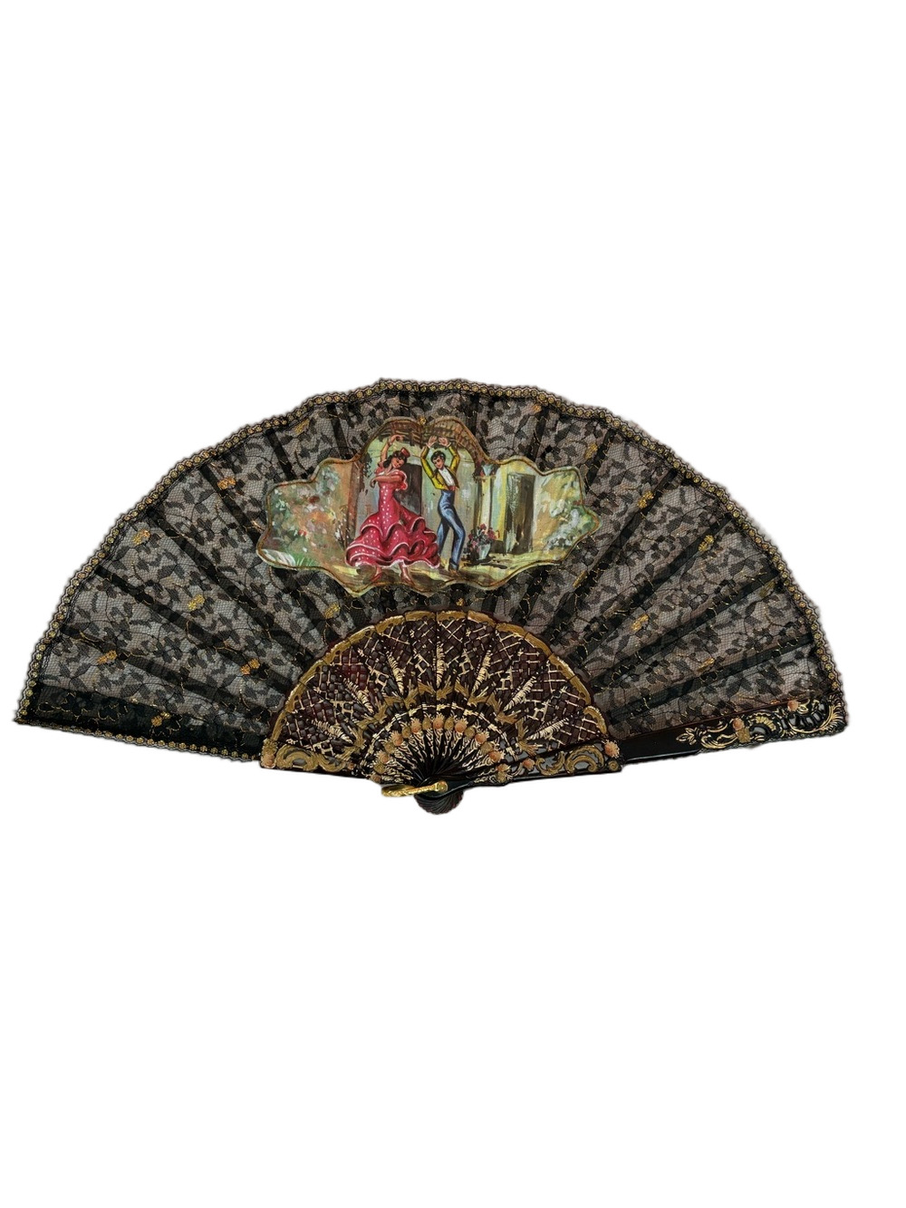 Vintage Spanish Flamenco Hand Fan